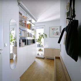 Căn hộ 32m2 bố trí nội thất thông minh, không gian nhiều ánh sáng Căn hộ 32m2 bố trí nội thất thông minh, không gian nhiều ánh sáng