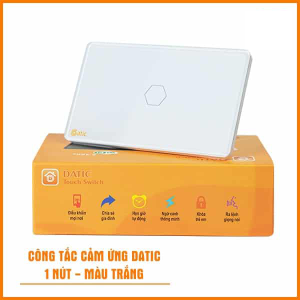 Công Tắc Cảm Ứng Datic – 1 Nút Màu Trắng