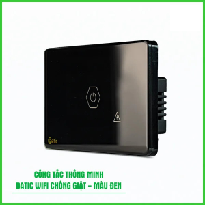Công Tắc Chống Giật Bình Nóng Lạnh Datic Màu Đen